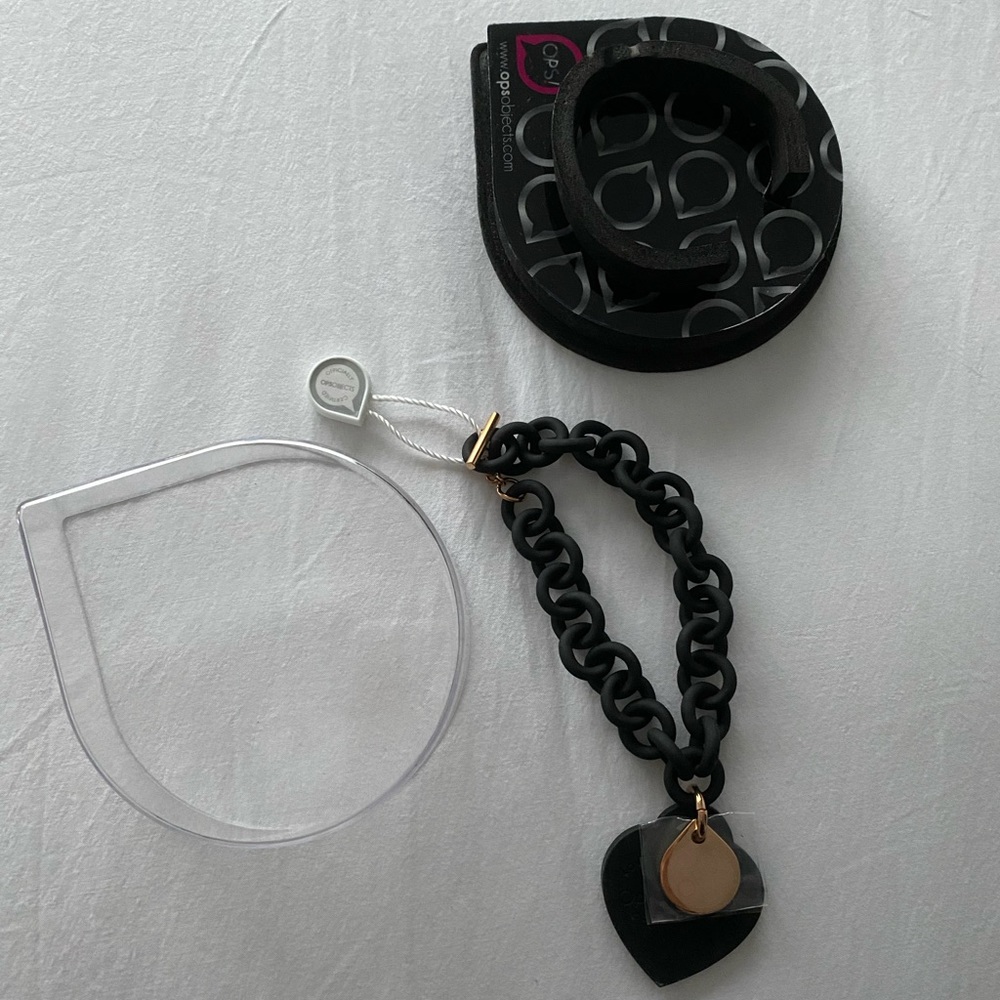 Black heart costume Jewlery bracelet